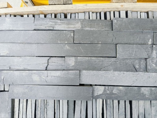 Плитка чёрная из натурального камня фасадная 30 см * 5 см, толщина 7 мм -30 мм купить в Верхнем Уфалее