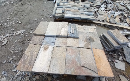 Плитка пилёная златолит Уральский для фасада купить в Верхнем Уфалее