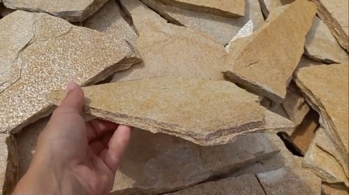 Плитняк златолит жёлтый для фасада 1,5-3 см купить в Верхнем Уфалее